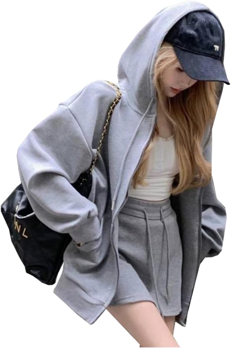 [BEYANE] セットアップ スウェット レディース スカート ストリート カジュアル 2点セット パーカー お洒落 秋冬 [並行輸入品]