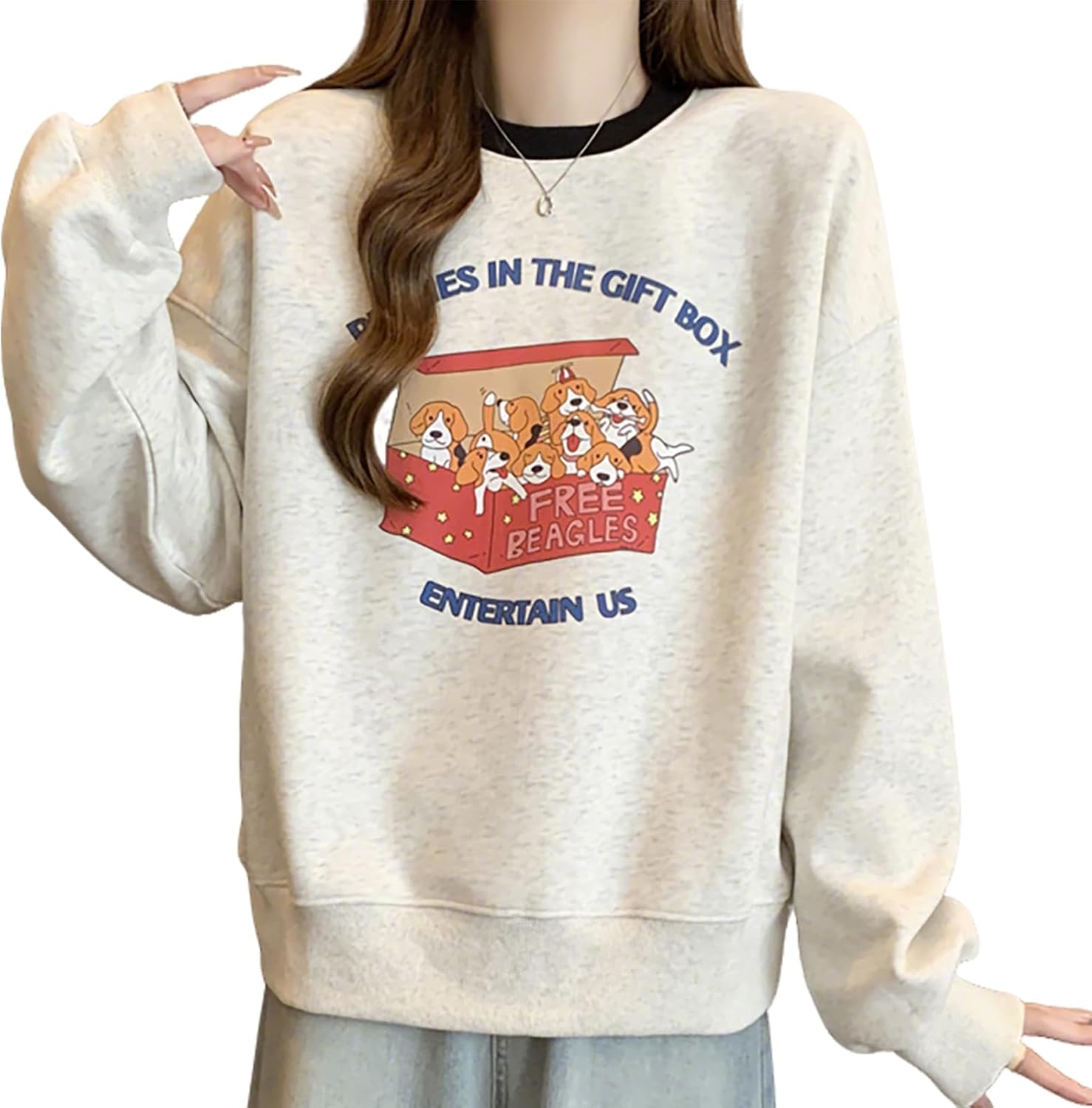 [PHOLEEY] レディース 丸首 ボタン付き 長袖Tシャツ 無地 カジュアル インナー 春 夏 秋